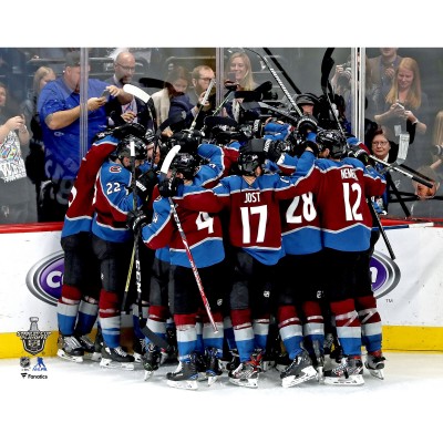 Unsigned Colorado Avalanche Fanatics Authentic 2019 Stanley Cup Playoffs Game 6 Team Celebration vs. San Jose Sharks Photograph