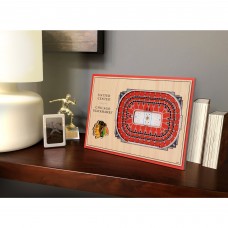 Chicago Blackhawks 14 x 10.5 3D StadiumViews Desktop Display
