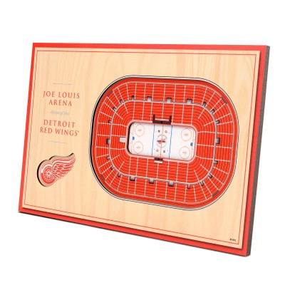 Detroit Red Wings 14 x 10.5 3D StadiumViews Desktop Display