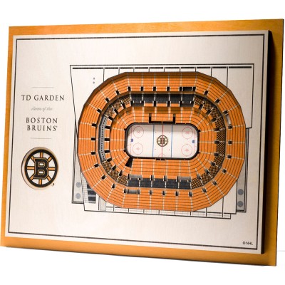 Boston Bruins 17 x 13 5-Layer StadiumViews 3D Wall Art