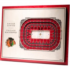 Chicago Blackhawks 17 x 13 5-Layer StadiumViews 3D Wall Art
