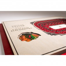 Chicago Blackhawks 17 x 13 5-Layer StadiumViews 3D Wall Art