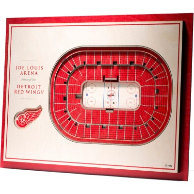 Detroit Red Wings 17 x 13 5-Layer StadiumViews 3D Wall Art