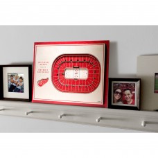 Detroit Red Wings 17 x 13 5-Layer StadiumViews 3D Wall Art Detroit Red Wings 17 x 13 5-Layer StadiumViews 3D Wall Art