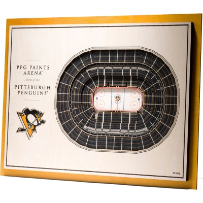 Pittsburgh Penguins 17 x 13 5-Layer StadiumViews 3D Wall Art