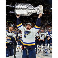 Unsigned St. Louis Blues Brayden Schenn Fanatics Authentic 2019 Stanley Cup Champions Raising Cup Photograph