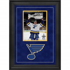 Autographed St. Louis Blues Jordan Binnington Fanatics Authentic Deluxe Framed 8 x 10 2019 Stanley Cup Champions Raising Cup Photograph