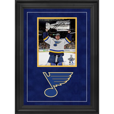 Autographed St. Louis Blues Jordan Binnington Fanatics Authentic Deluxe Framed 8 x 10 2019 Stanley Cup Champions Raising Cup Photograph