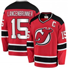 Игровая джерси Jamie Langenbrunner New Jersey Devils Premier Breakaway Retired - Red