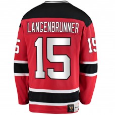 Игровая джерси Jamie Langenbrunner New Jersey Devils Premier Breakaway Retired - Red