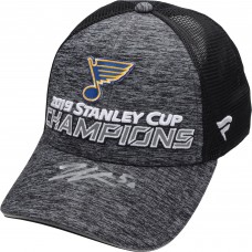 Autographed St. Louis Blues Jordan Binnington Fanatics Authentic 2019 Stanley Cup Champions Locker Room Hat