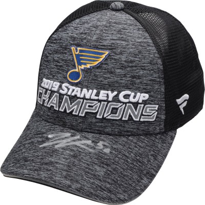 Autographed St. Louis Blues Jordan Binnington Fanatics Authentic 2019 Stanley Cup Champions Locker Room Hat