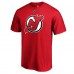 Футболка с номером Jack Hughes New Jersey Devils Authentic Stack Player - Red