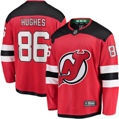 Игровая джерси Jack Hughes New Jersey Devils Breakaway - Red
