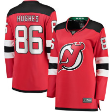 Женская джерси New Devils Jack Hughes Fanatics Red Home Breakaway