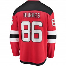 Jack Hughes New Jersey Devils Home Premier Breakaway Player Jersey - Red