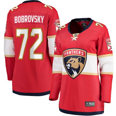 Игровая джерси Женская Florida Panthers Sergei Bobrovsky Fanatics Red Home Breakaway