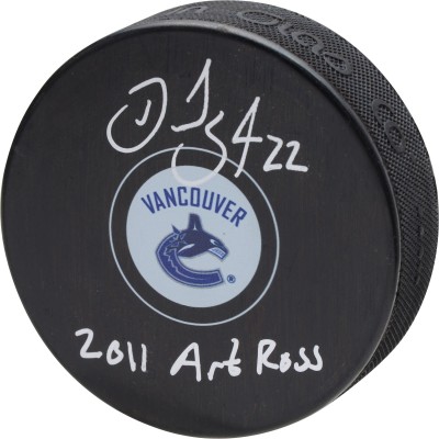 Шайба с автографом Daniel Sedin Vancouver Canucks Fanatics Authentic Autographed with 2011 Art Ross Inscription