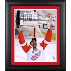 Autographed Detroit Red Wings Chris Chelios Fanatics Authentic Framed 16 x 20 Raising Cup Photograph