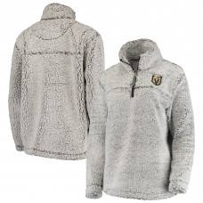 Vegas Golden Knights G-III 4Her by Carl Banks Womens Sherpa Quarter-Zip Pullover Jacket - Gray