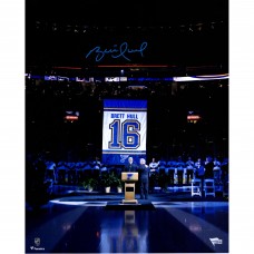 Autographed St. Louis Blues Brett Hull Fanatics Authentic 16 x 20 Banner Night Photograph