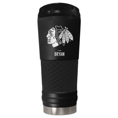 Именной стакан Chicago Blackhawks 24oz. Stealth Draft - Black