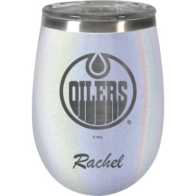 Edmonton Oilers 12oz. Personalized Opal Wine Tumbler