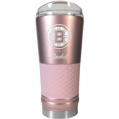 Boston Bruins 24oz. Personalized Rose Gold Draft Tumbler