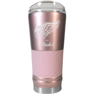 Detroit Red Wings 24oz. Personalized Rose Gold Draft Tumbler