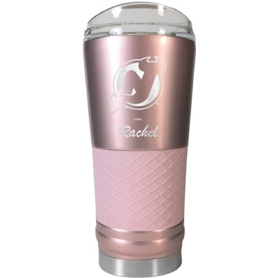 New Jersey Devils 24oz. Personalized Rose Gold Draft Tumbler