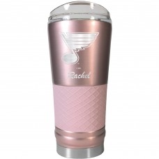 St. Louis Blues 24oz. Personalized Rose Gold Draft Tumbler
