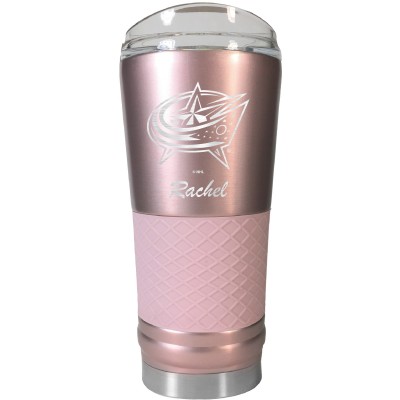 Columbus Blue Jackets 24oz. Personalized Rose Gold Draft Tumbler
