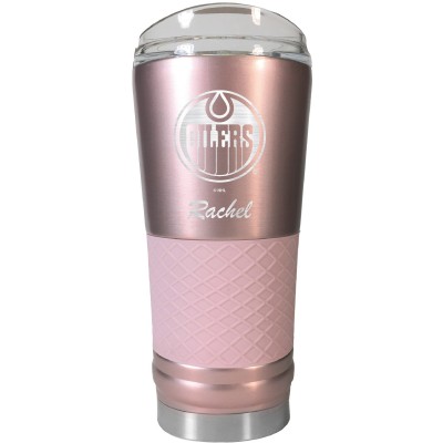 Edmonton Oilers 24oz. Personalized Rose Gold Draft Tumbler