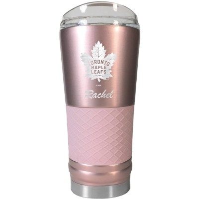 Toronto Maple Leafs 24oz. Personalized Rose Gold Draft Tumbler