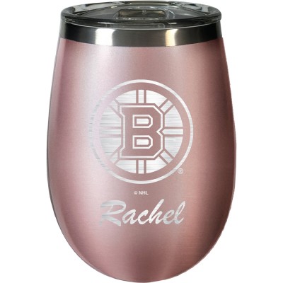 Именной бокал  Boston Bruins 12oz. Rose Gold