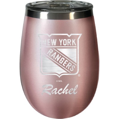 Именной бокал  New York Rangers 12oz. Rose Gold