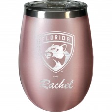 Florida Panthers 12oz. Personalized Rose Gold Wine Tumbler