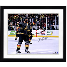 Фото с автографом Vegas Golden Knights Deryk Engelland Fanatics Authentic 16 x 20 Black Jersey Goal Celebration