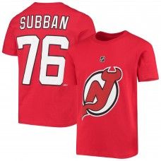 Футболка P.K. Subban New Jersey Devils Youth Player - Red