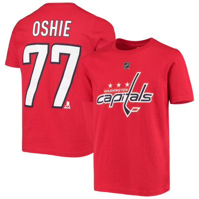 Подростковая Washington Capitals TJ Oshie Red Name & Number T-Shirt