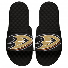 Anaheim Ducks ISlide Blown Up Logo Slide Sandals - Black