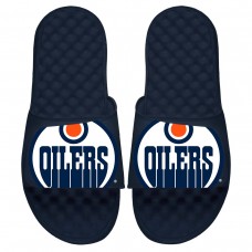 Шлепки Edmonton Oilers ISlide Blown Up Logo Slide - Navy