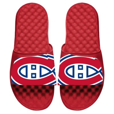 Шлепки Montreal Canadiens ISlide Blown Up Logo Slide - Red - оригинальная атрибутика Монреаль Канадиенс