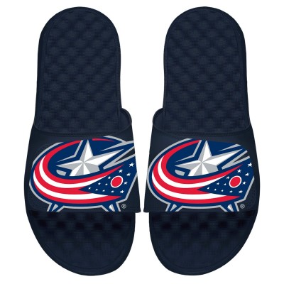 Шлепки  Columbus Blue Jackets ISlide Youth Blown Up Logo Slide - Navy