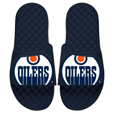 Шлепки Детские шлепки Edmonton Oilers ISlide Blown Up Logo Slide - Navy