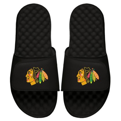 Тапочки Chicago Blackhawks ISlide Primary Logo - Black