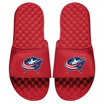 Columbus Blue Jackets ISlide Red Primary Logo Slide Sandals