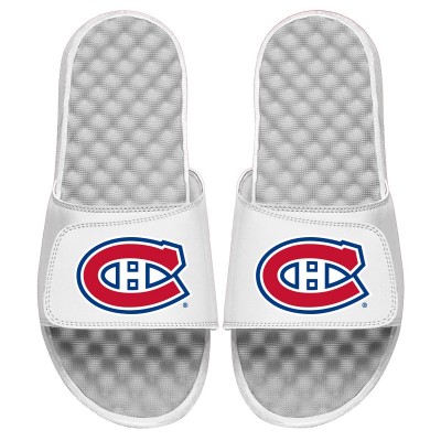 Шлепки Montreal Canadiens ISlide Primary Logo Slide - White - оригинальная атрибутика Монреаль Канадиенс