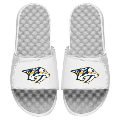 Шлепки Детские шлепки Nashville Predators ISlide Primary Logo - White