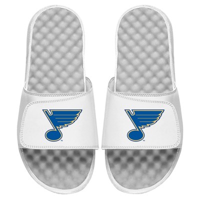 Шлепки Детские шлепки St. Louis Blues ISlide Primary Logo - White